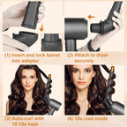Puregust hair dryer curling attachment in retail packaging
