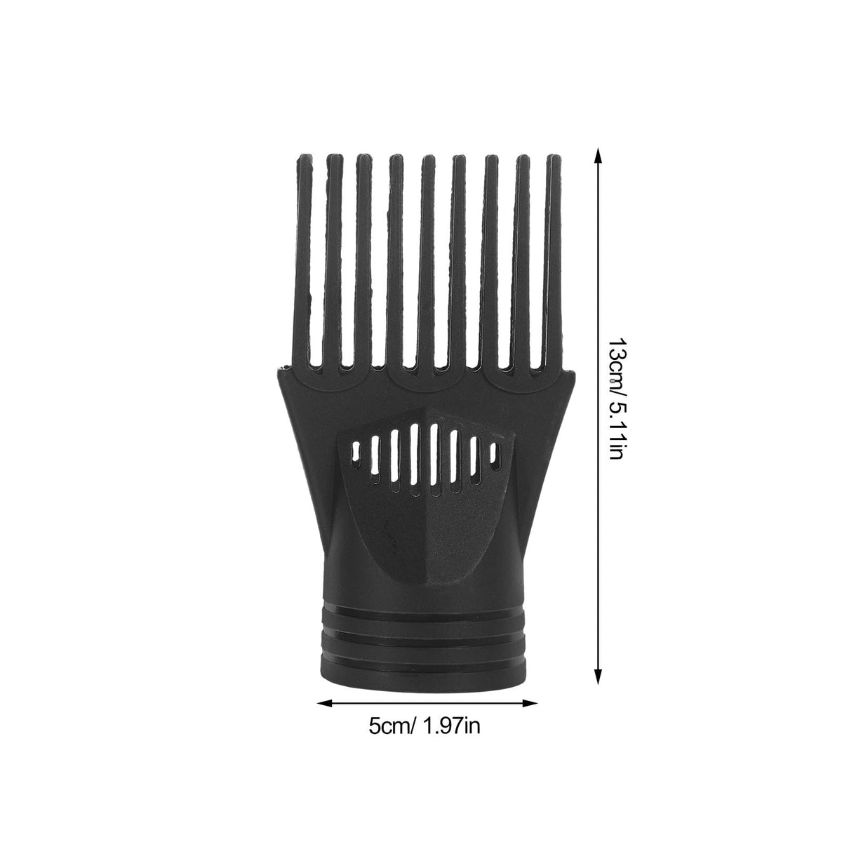 Two piece black hair styling accessories for detangling