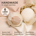 Epsom salt and shea butter bath bomb gift set for women and men