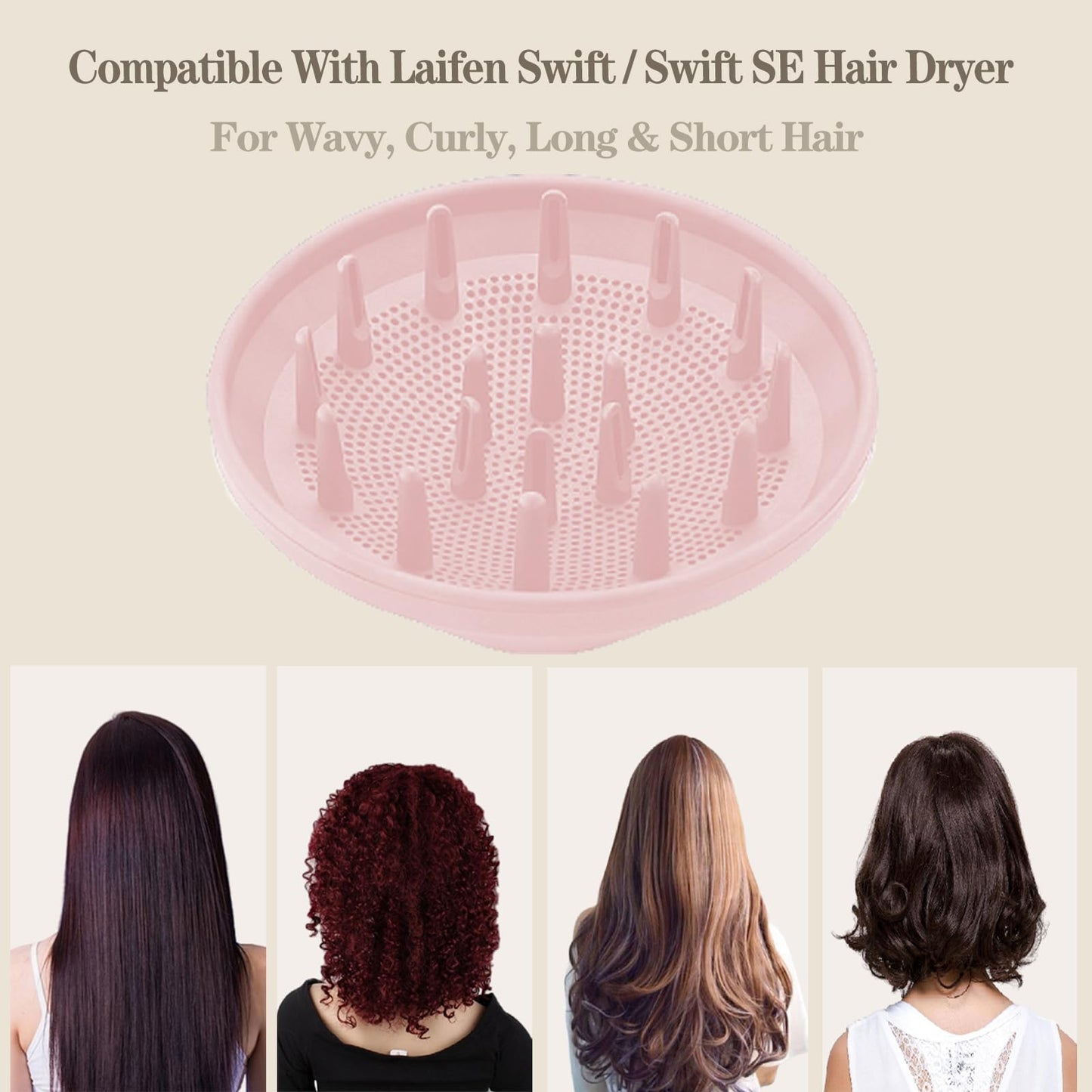 Pink 360 rotating diffuser nozzle for Laifen Swift dryer
