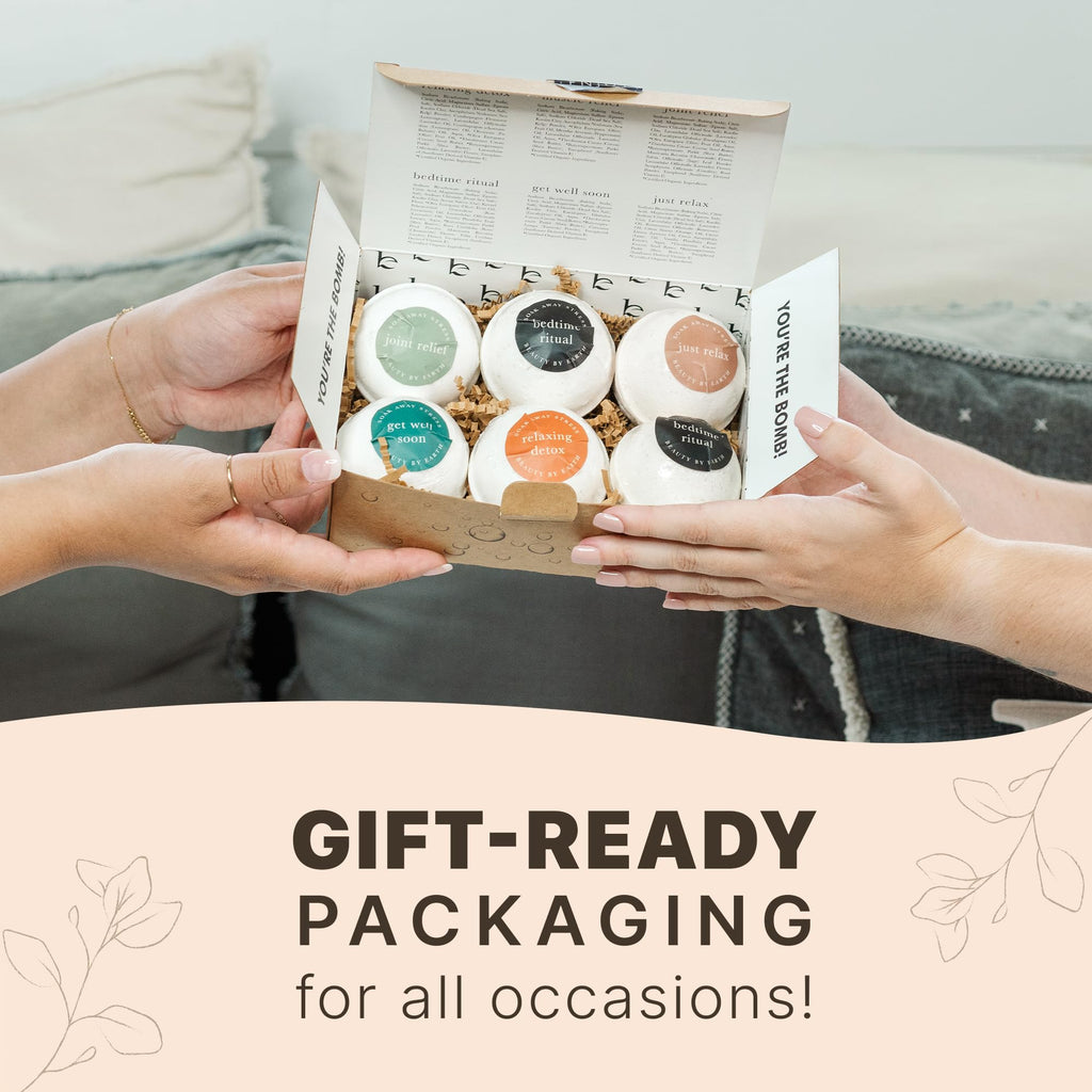 Natural aromatherapy bath bombs for sensitive skin relaxation