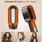 Top view of Moupaa pre-styling dryer nozzle for Dyson stylers