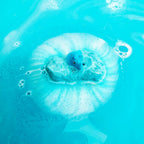 Children colorful bath water transformed by Zimpli Baff Bombz
