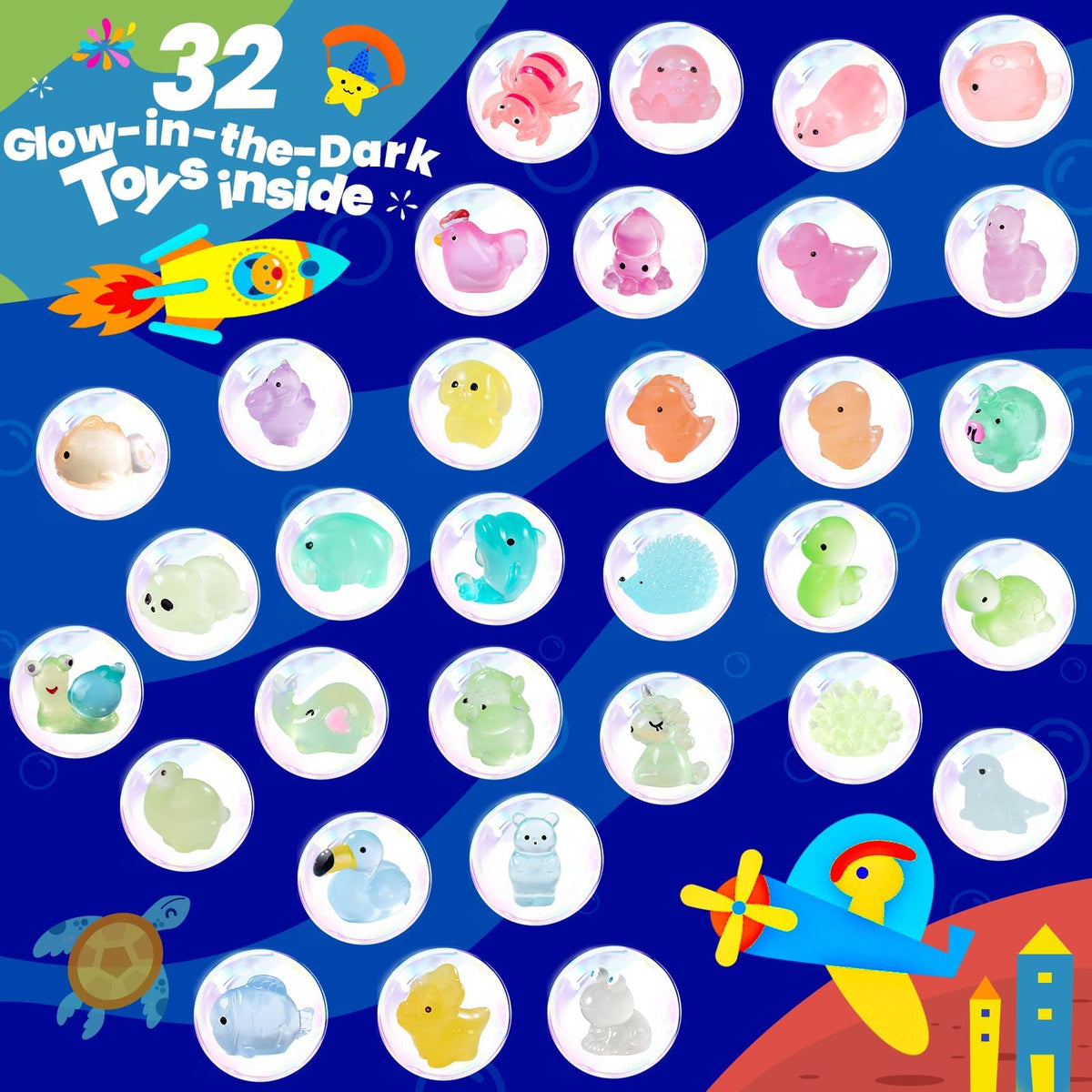 BubbleTail 32 pack bath bombs box display
