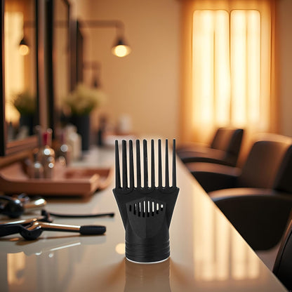 Side profile of universal salon blow dry nozzle attachment