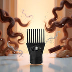 Universal hair dryer attachment connected to blower