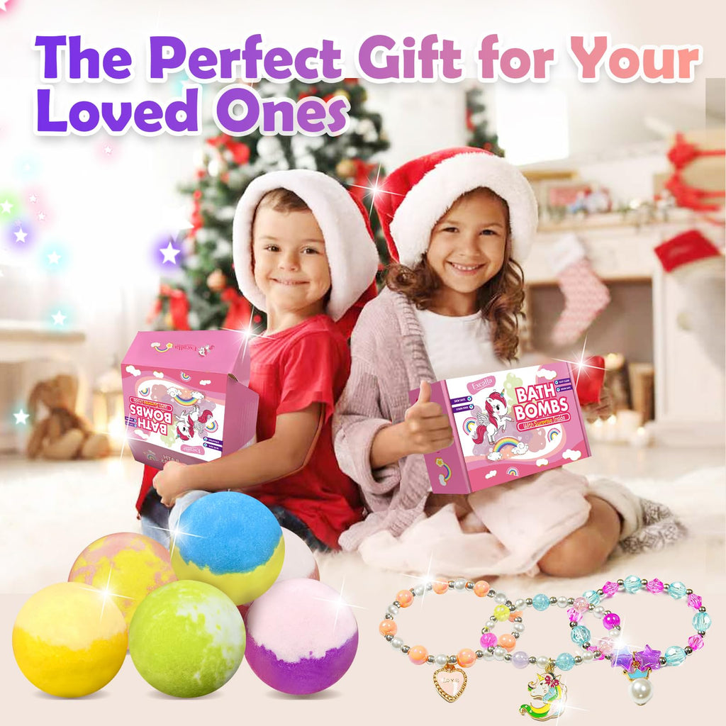 Excalla gift set box layout with all bath bombs