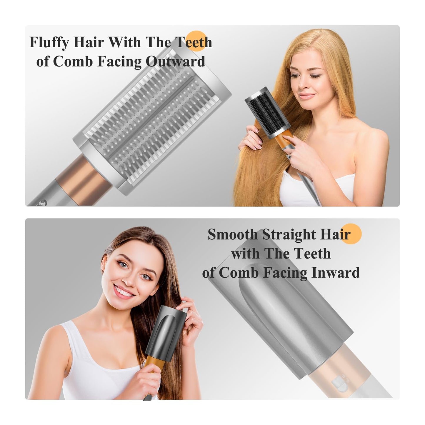 Zephblow replacement brush attachment for frizz control