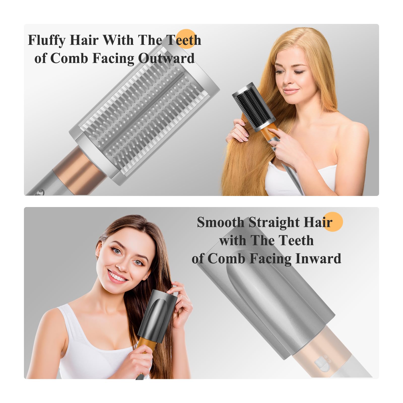 Zephblow replacement brush attachment for frizz control