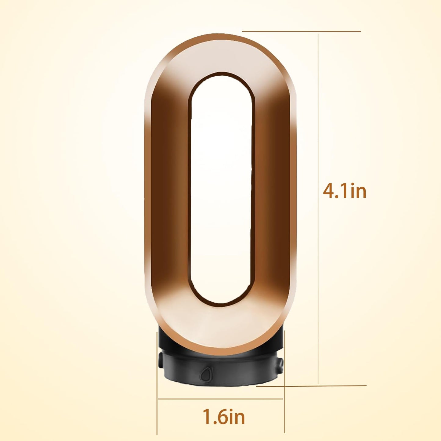Detailed view of the copper accent on the dryer attachment