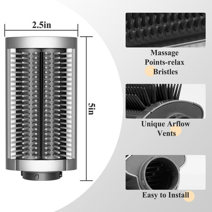 Zephblow smoothing brush attached to Airwrap styler body