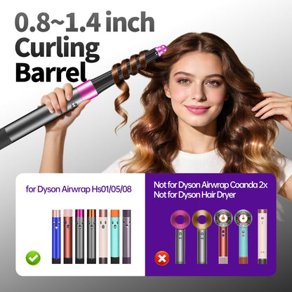 Luresta conical curling barrel showing tapered design and pink tip