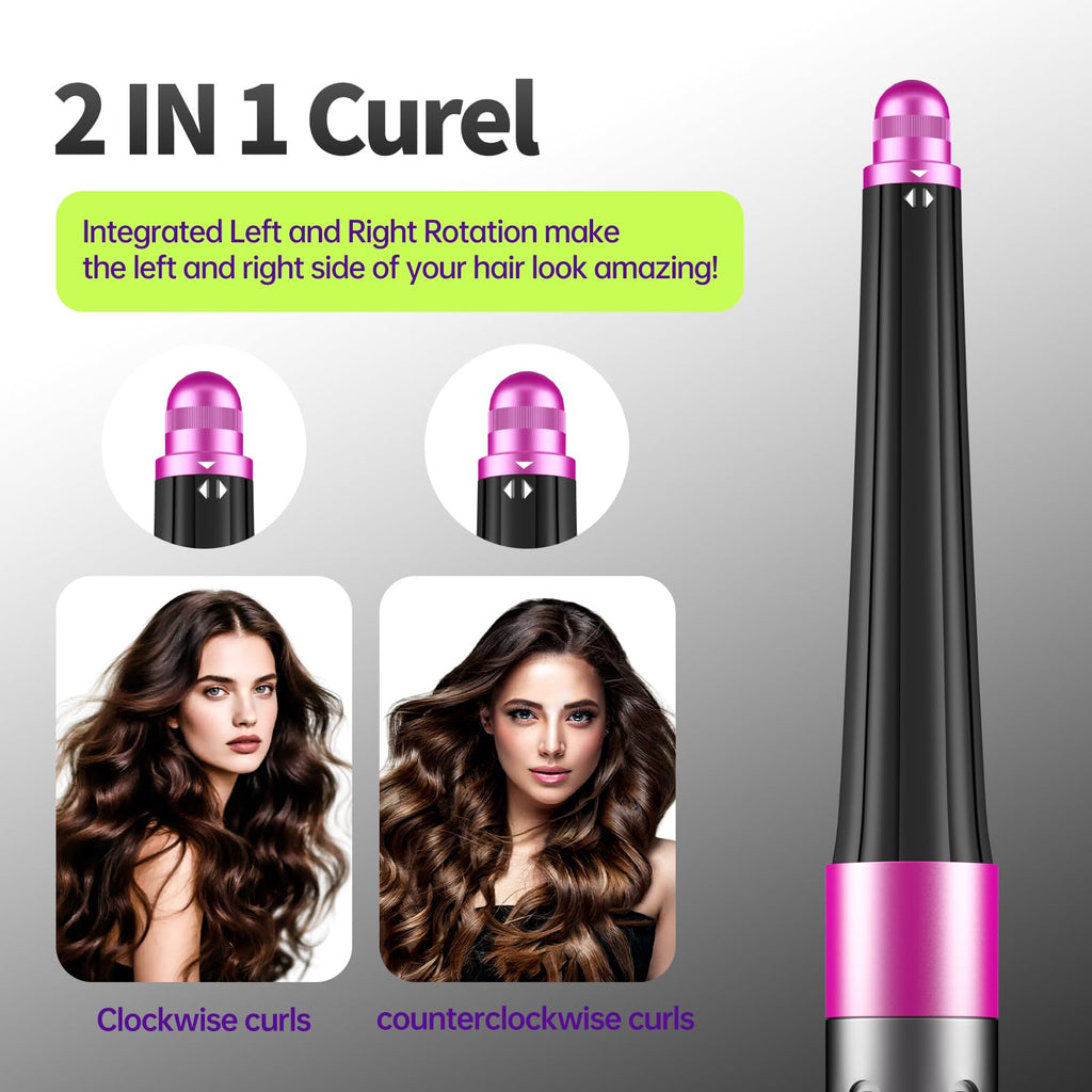 Side profile of Luresta bidirectional curling attachment for Airwrap