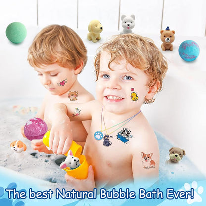 Kottke brand non staining premium bath fizzies for kids sensory play