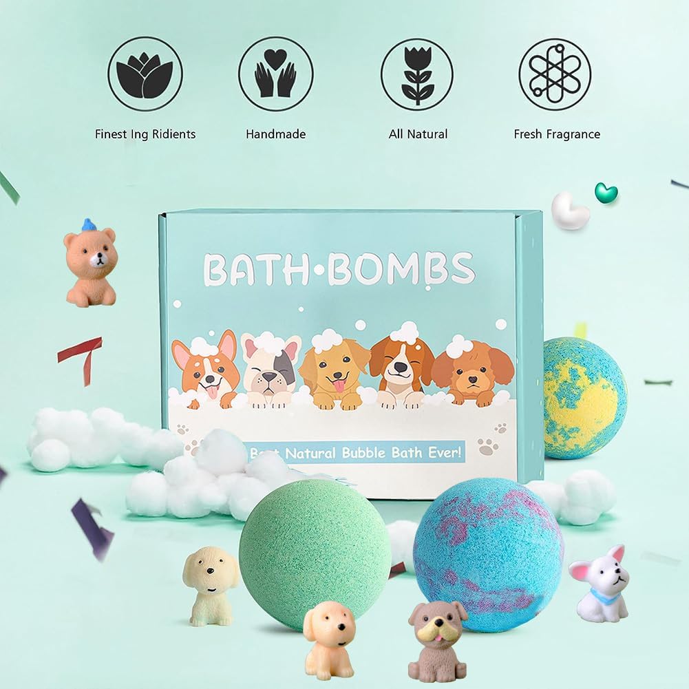 Twenty count organic kids bath bombs set imported authentic USA packaging view
