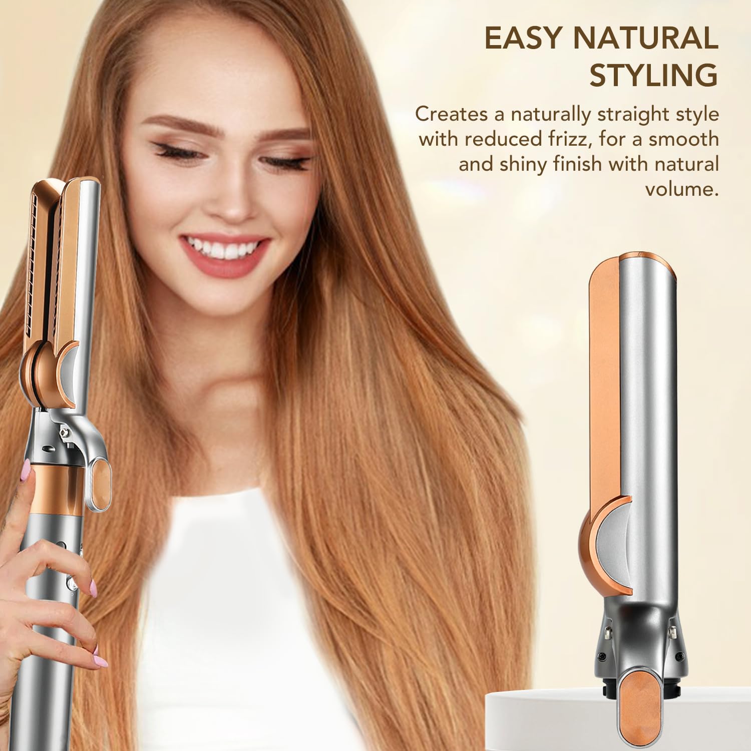 Copper finish Tosage airflow nozzle for Dyson Airwrap