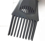 Angle shot showing the durable material of the universal hair dryer styling tool