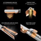 Side profile of Tosage airflow attachment for hair styling