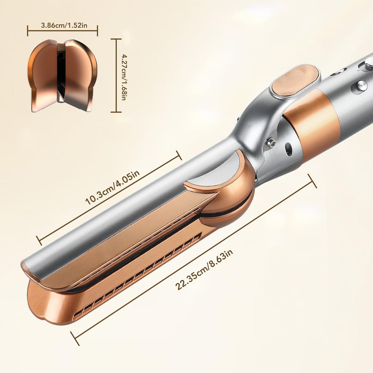 Detailed view of Tosage airflow nozzle air vents