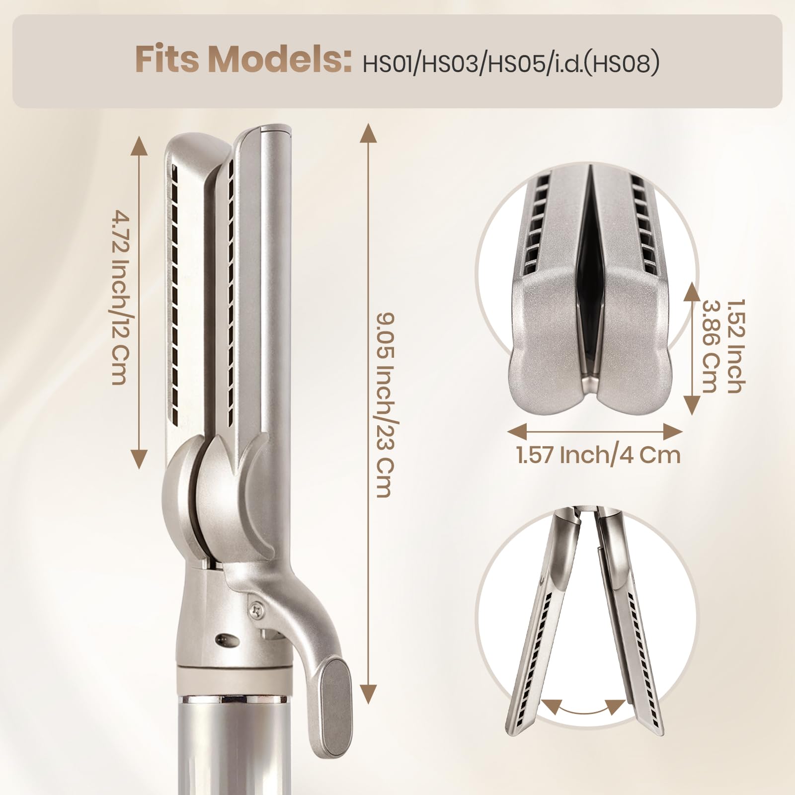 Back view of Bluearks Airflow attachment for FlexStyle