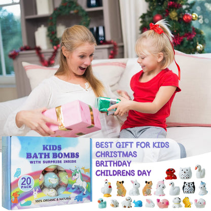 Assorted non staining colorful bubble bath tablets for boys and girls.