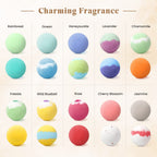 ZenBombs Bath Bombs arrangement displaying colorful packaging