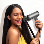 Tymo hair dryer with comb attachment installed