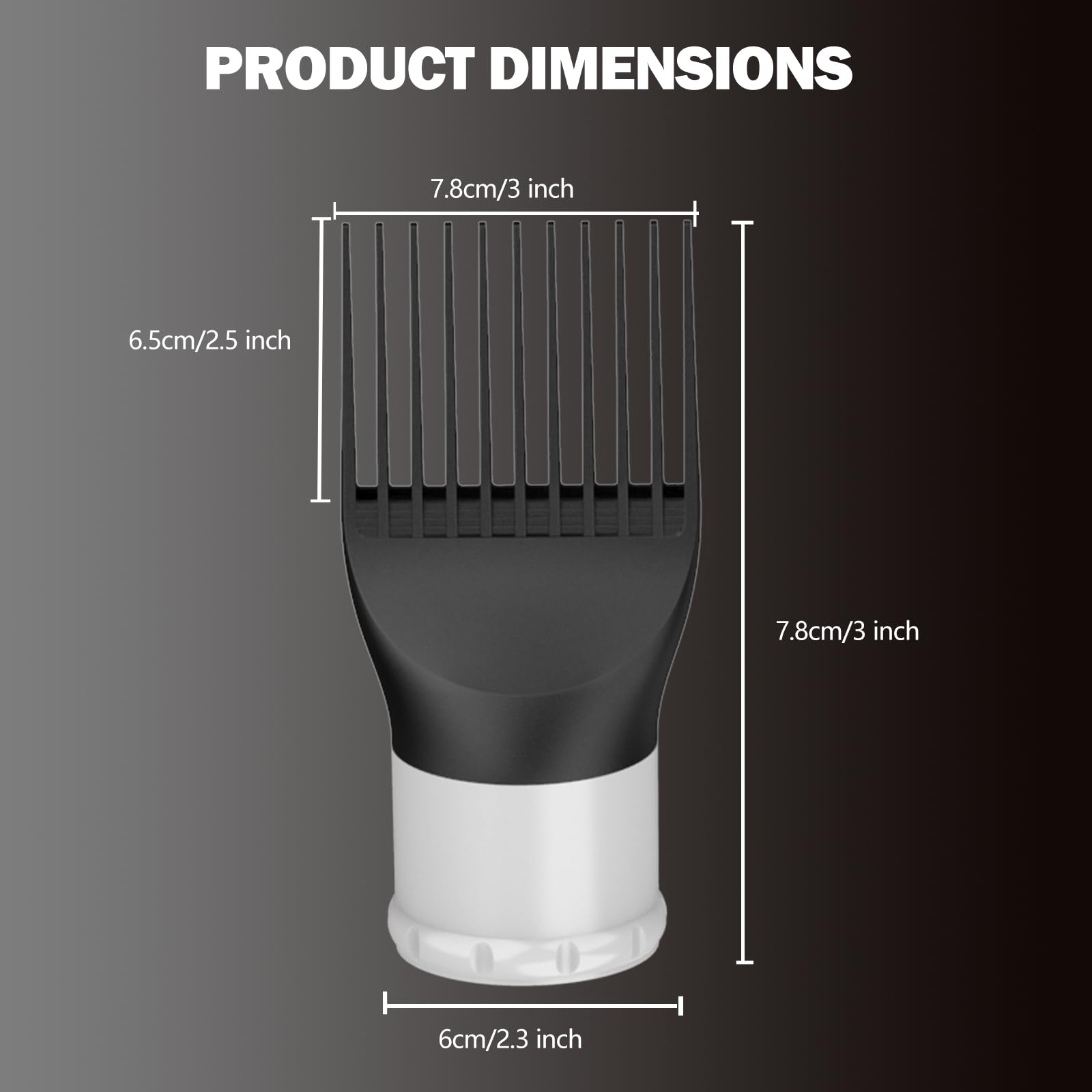 Lura blow dryer comb packaging and product view