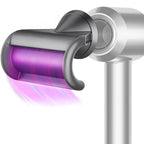 Side angle of Chuancheng flyaway nozzle attached to hair dryer