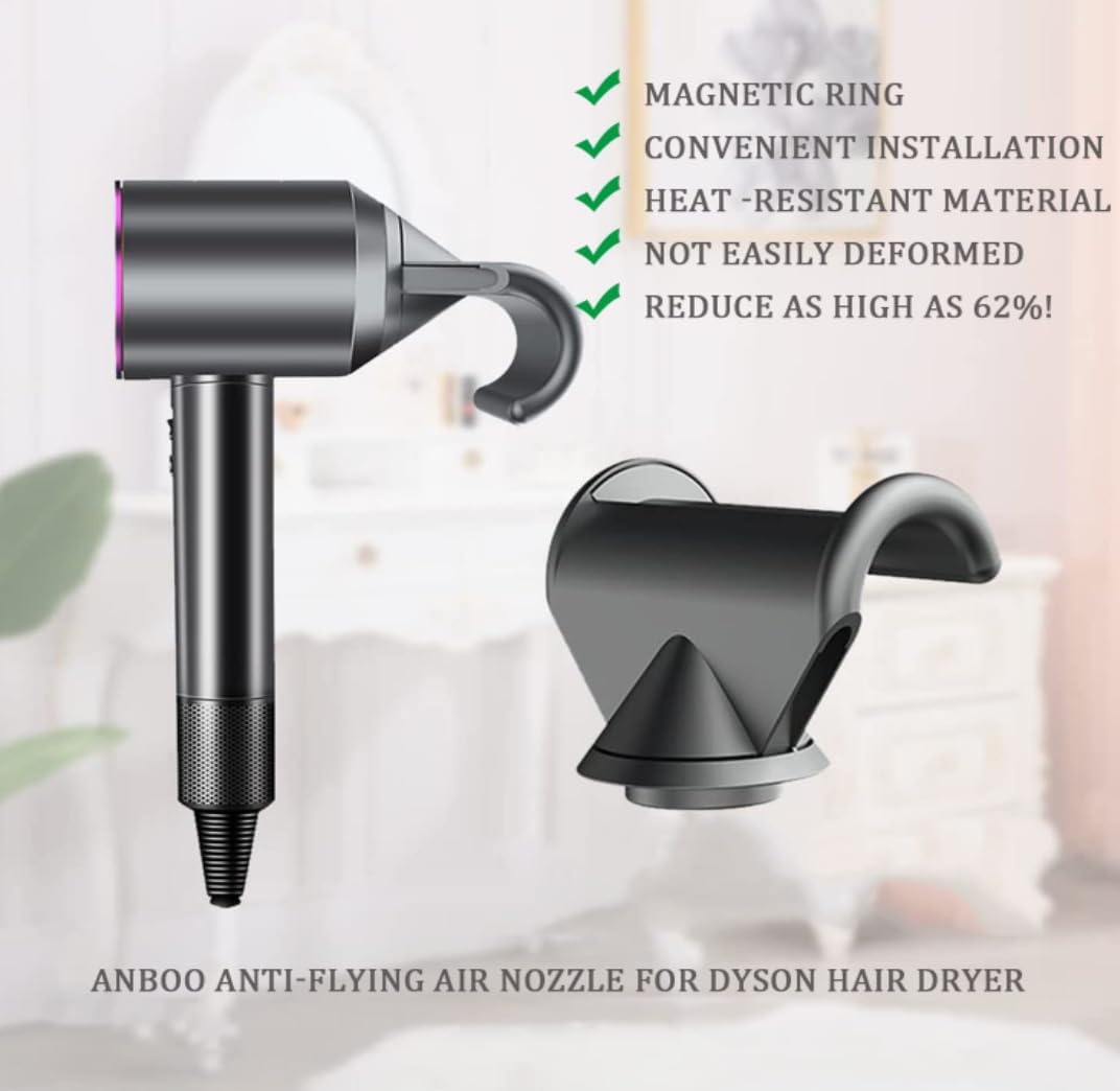 Top view of grey flyaway smoothing nozzle for styling