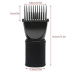 User demonstrating Segbeauty comb attachment on curly hair