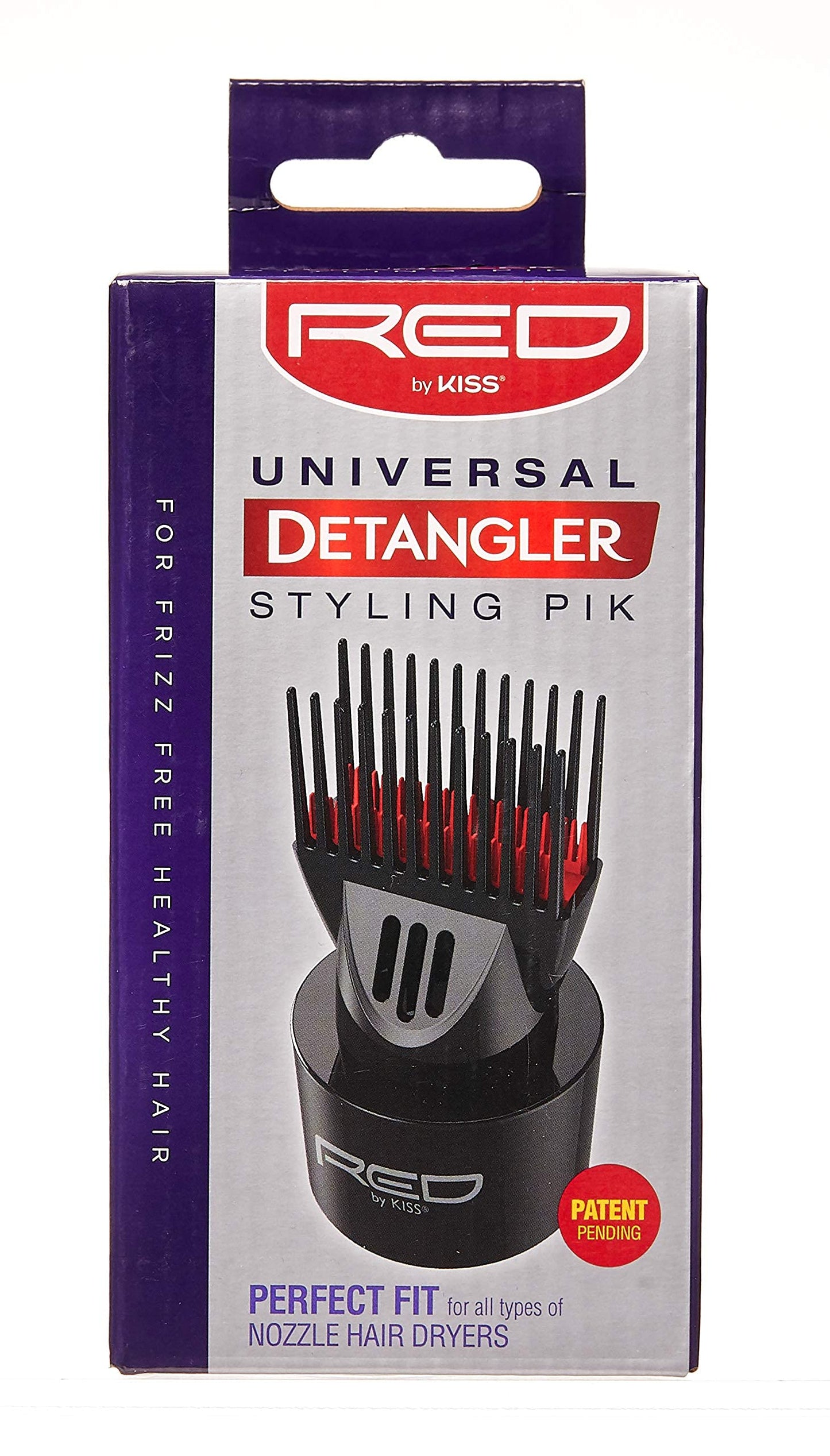Red by Kiss detangler pik compatible with standard dryers