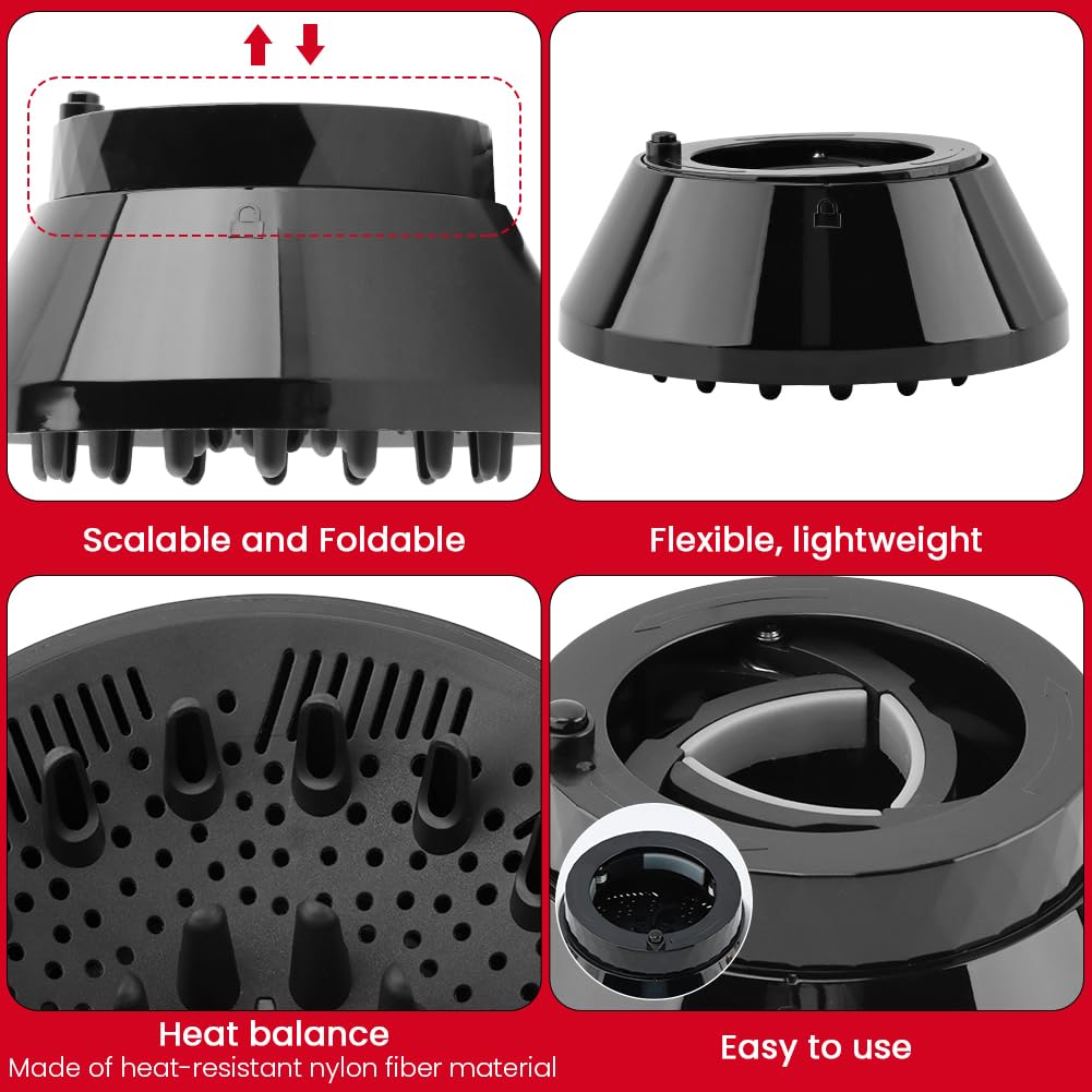 RIJATRAGAR adjustable professional diffuser bowl close up revealing internal long styling fingers