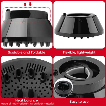 RIJATRAGAR adjustable professional diffuser bowl close up revealing internal long styling fingers