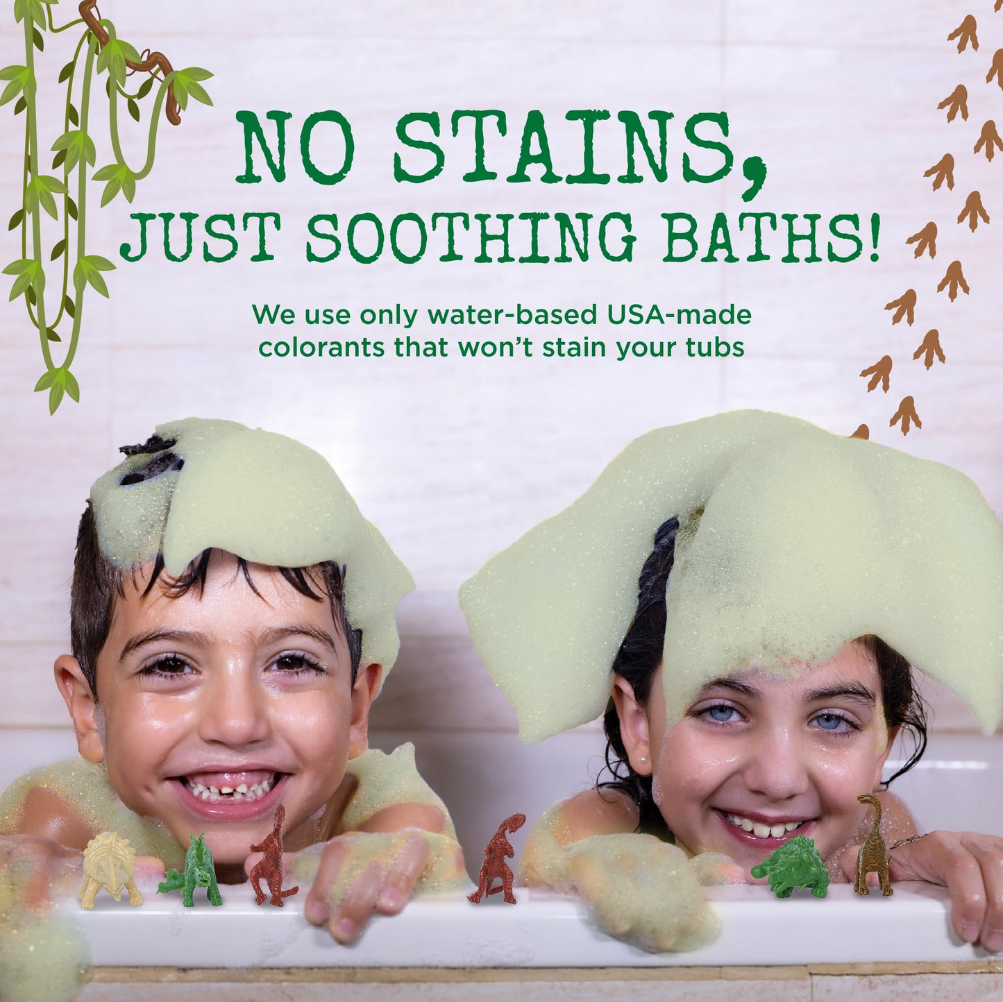 Kid safe non staining formula bubble bath bombs by Two Sisters Spa.