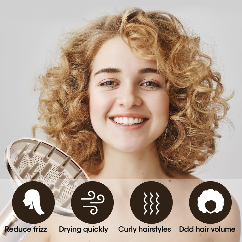 Lightweight GENCAM travel friendly hair diffuser attachment displayed on a solid background