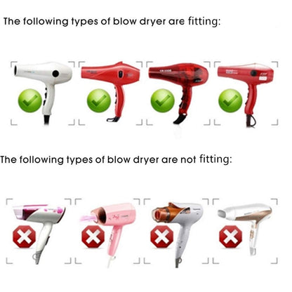 WENHUAZAI portable folding hair dryer diffuser compressed flat demonstrating travel friendly compact storage design