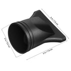 Close up view of the durable plastic replacement tips for standard round-barrel blow dryers.