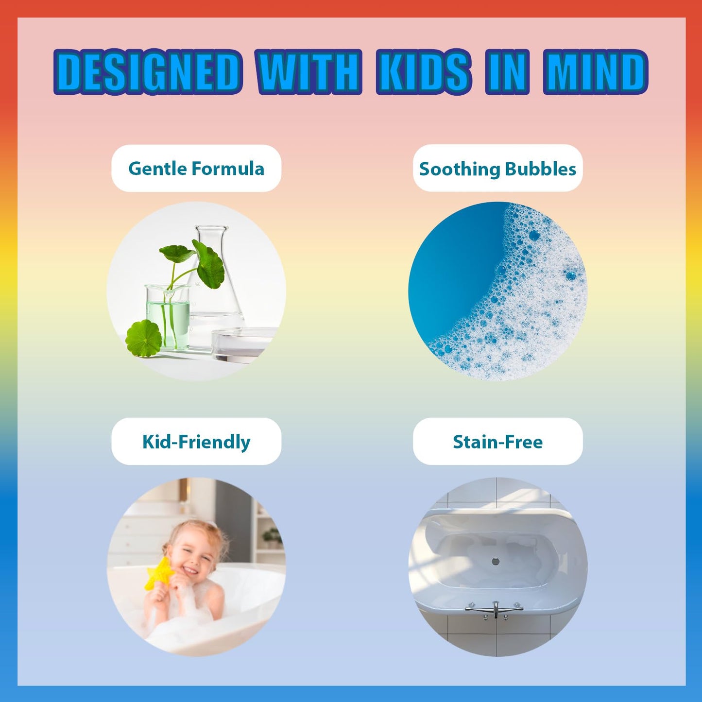 USA imported Townley Girl children bath set packaging details