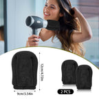 Two pack soft foam blow dryer sock attachments for curly hair styling