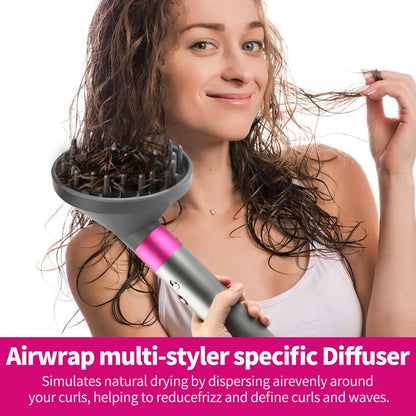 Grey hair dryer diffuser nozzle model 973365-01 side angle view