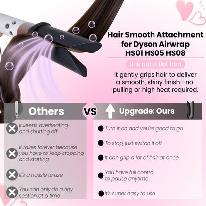 V-shaped gentle airflow finishing accessory compatible with multi-styler models HS01 and HS05.