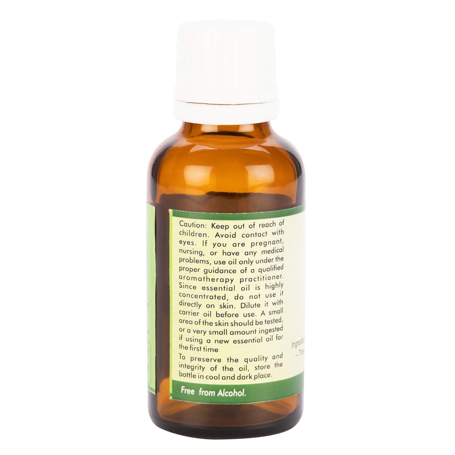 Close up view of Pinus Palustris steam distilled turpentine oil packaging showcasing clean beauty ingredients.