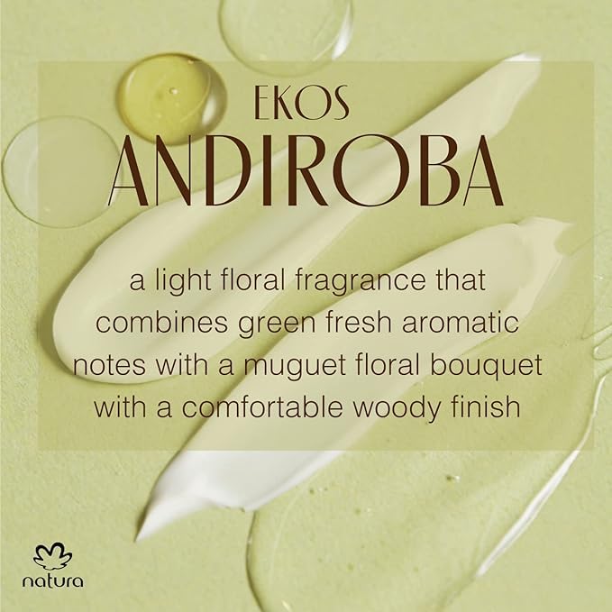Premium imported Natura Ekos Andiroba shower oil bottle for Indian consumers