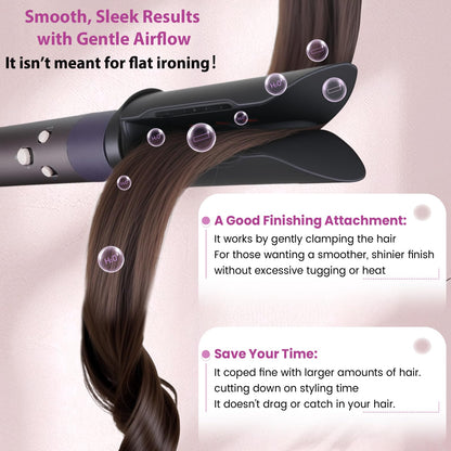 Close up view of the durable heat resistant material on the PUREGUST styling attachment.