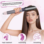 Top view of the premium smoothing attachment engineered for multi fit styler compatibility.