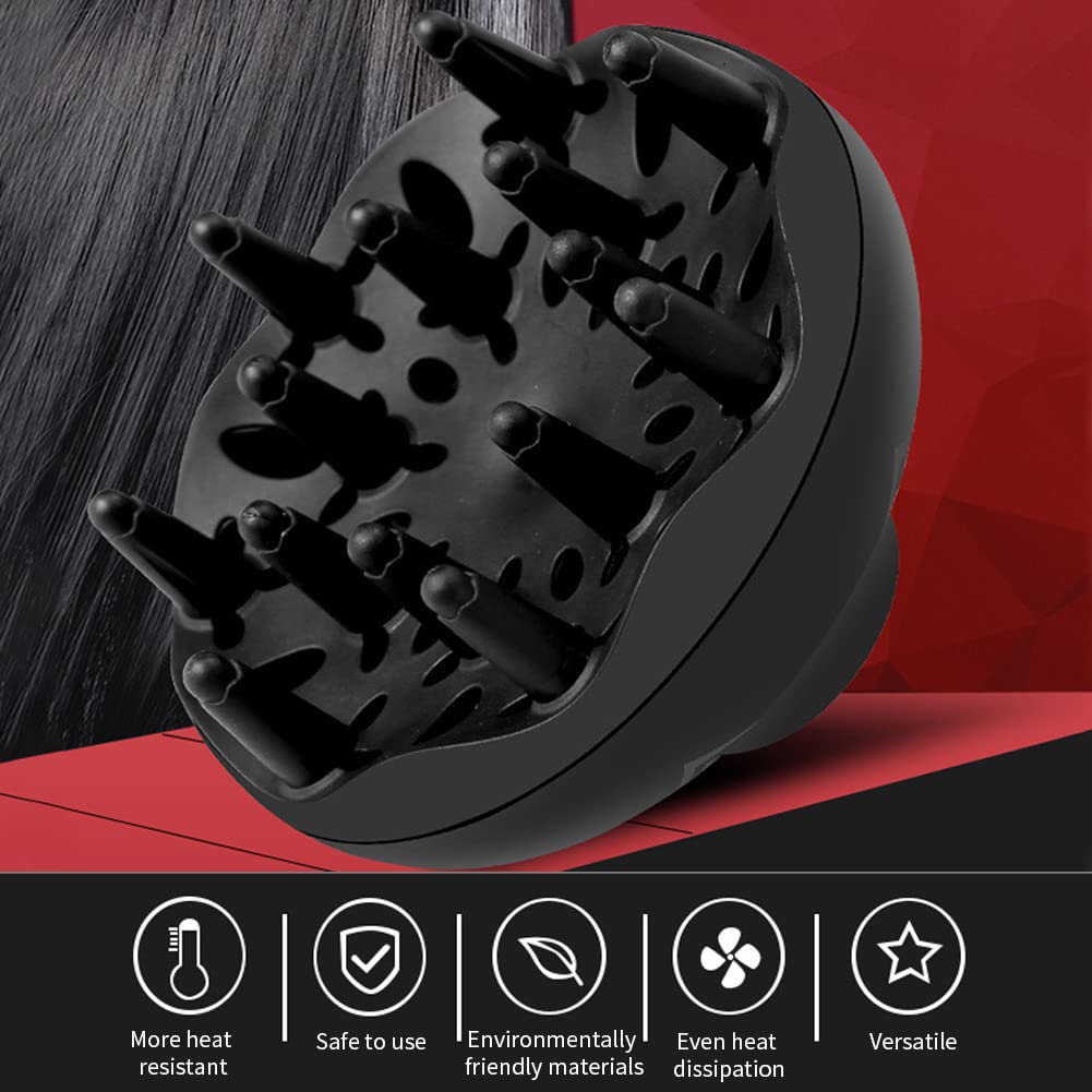 Side profile of the Calsgkspray blow dryer diffuser for wavy hair styling.