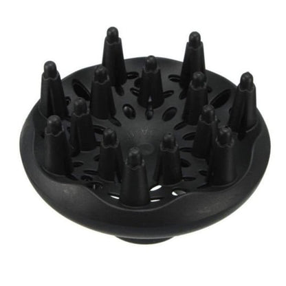 Calsgkspray volume boosting hair dryer diffuser accessory in matte black finish.