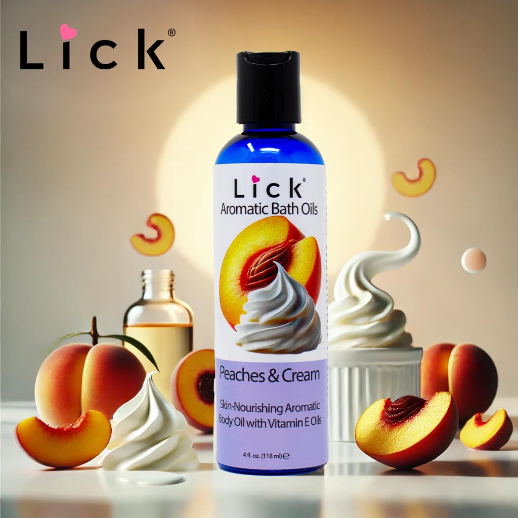 Lick Peaches And Whipped Cream Aromatic Bath Oil ingredient and label details