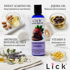 Lick aromatic bath oil bottle side profile